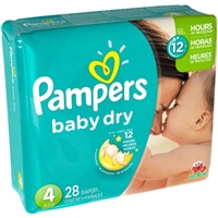Pampers Baby Dry Size 4 Sesame Street Diapers - 28 CT Food Product Image