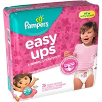 Pampers Easy Ups Girls Nickelodeon Dora the Explorer Jumbo Training Pants, 26 Count