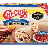 Chi-Chi's Foods Burritos Chicken Bean & Cheese Food Product Image