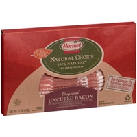 Hormel Natural Choice Uncured Original Sliced Bacon Food Product Image