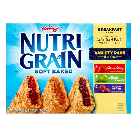 Kellogg's Nutri Grain Soft Baked Breakfast Bars Variety Pack - 8 CT Product Image