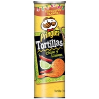 Pringles Tortillas Crisps Tortillas Chile Y Limon Food Product Image
