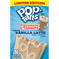 Kellogg's Pop Tarts Dunkin Donuts Vanilla Latte Toaster Pastries Food Product Image