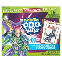 Kellogg's Pop-Tarts Frosted Chocolate Sugar Cookie Villains Toaster Pastries, 16 count Food Product Image