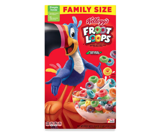 Kelloggs Froot Loops Cereal 19 4 Oz Box Allergy And Ingredient