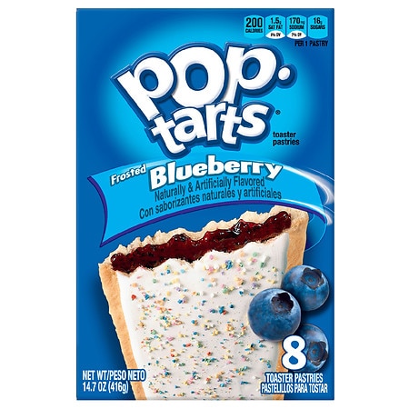 Kellogg's Pop-Tarts Frosted Blueberry Flavor Food Product Image