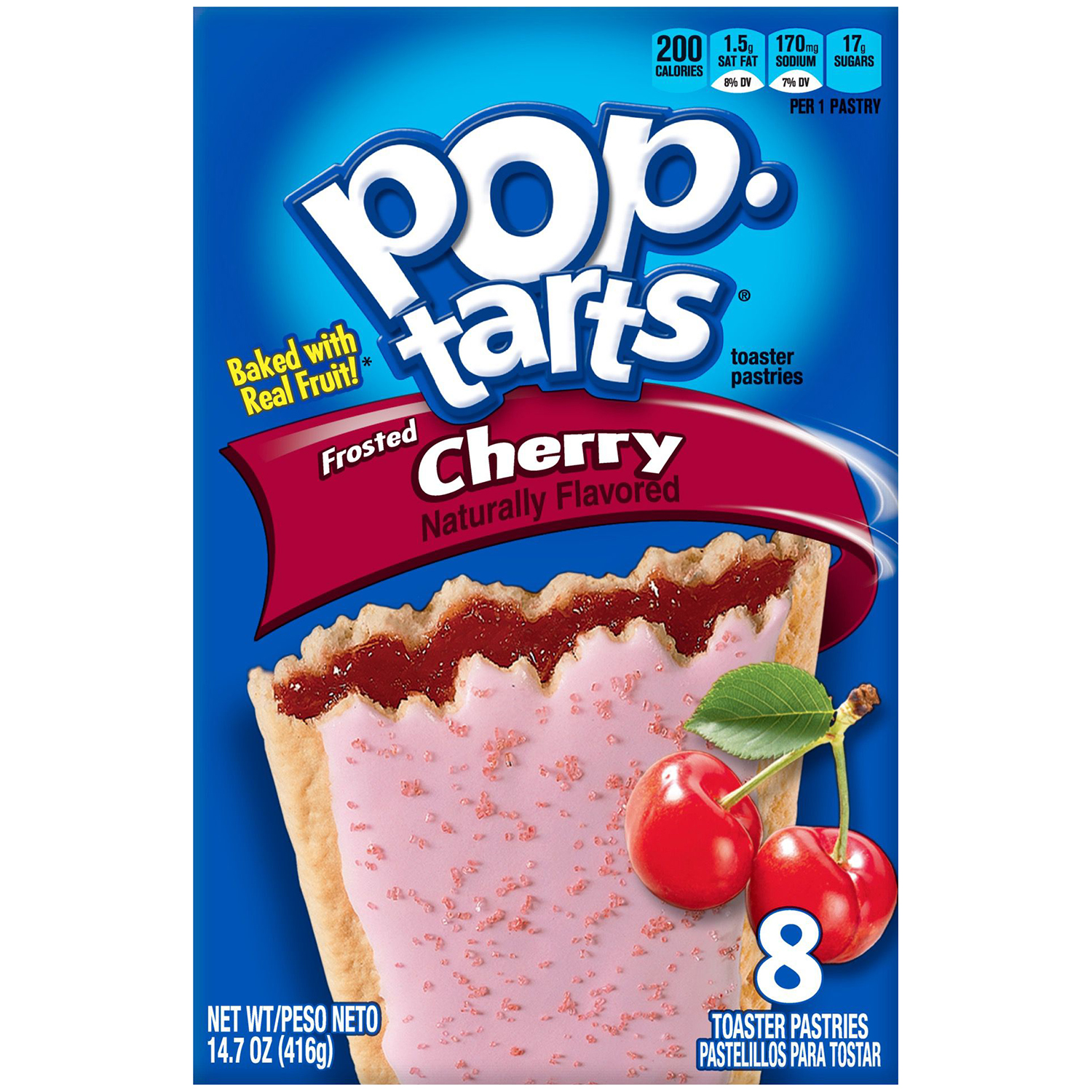 Kellogg's Pop-Tarts Frosted Cherry Flavor Food Product Image