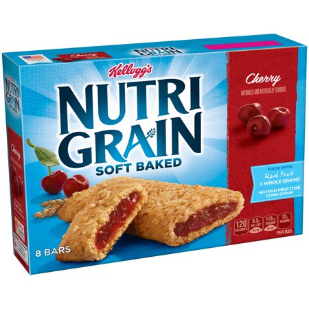 Kellogg's Nutri-Grain Cherry Cereal Bars - 8 Ct Packaging Image