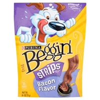Purina Beggin' Strips Bacon Flavor Dog Snack Product Image