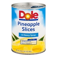 Dole Pineapple Slices Heavy Syrup Product Image