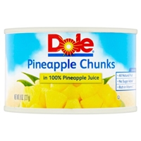 Dole Pineapple Chunks in 100% Pineapple Juice Product Image