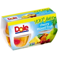 Dole Cherry Mixed Fruit in 100% Fruit Juice - 4 CT Food Product Image