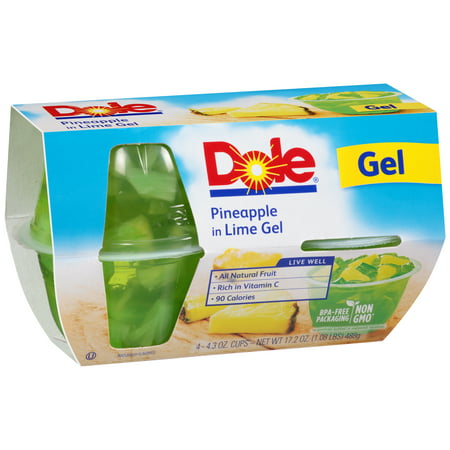 Dole Pineapple in Lime Gel - 4 CT Product Image