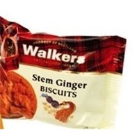 Walkers Stem Ginger Biscuits, 2-Count Cookies Snack Pack X 9 Packs Product Image