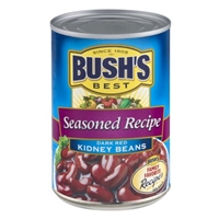 BUSH'S BEST Seasoned Recipe Dark Red Kidney Beans Food Product Image
