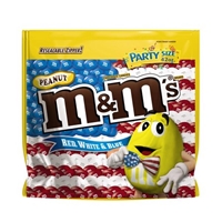M&M'S Red, White & Blue Peanut Patriotic Chocolate Candy, 42-Ounce Party  Size Bag, Chocolate