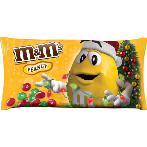 M&M'S Holiday Milk Chocolate Minis Size Christmas Candy Tube, 1.08 oz, Packaged Candy
