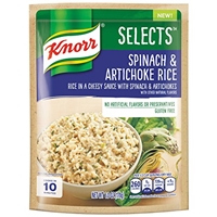 SPINACH & ARTICHOKE RICE IN A CHEESY SAUCE WITH SPINACH & ARTICHOKES, SPINACH & ARTICHOKE RICE Product Image