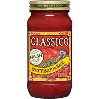 Classico Signature Recipes Spicy Tomato & Basil Pasta Sauce Packaging Image