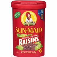 Sun-maid Sunmaid Raisin 22.58 Canister Packaging Image
