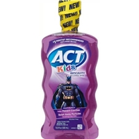 ACT Kids Anticavity Fluoride Rinse Batman, Fruit Punch Food Product Image