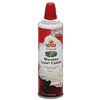 Shoprite Whipped Cream Light, Original Allergy and Ingredient Information