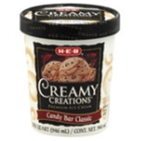 H-E-B Creamy Creations Candy Bar Classic Ice Cream Product Image