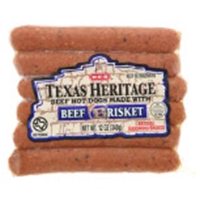 H-E-B Texas Heritage Beef Brisket Hot Dogs Food Product Image