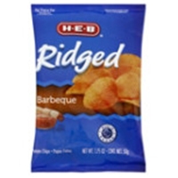 H-E-B Ridged BBQ Chips Grab Bag Food Product Image