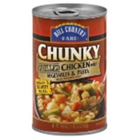 Hill Country Fare Chunky Grilled Chicken with Vegetables & Pasta Soup Food Product Image