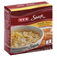 H-E-B Noodle Soup with Chicken Meat Soup Mix 2 CT Food Product Image