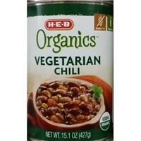 H-E-B H-E-B, Organics, Vegetarian Chili Food Product Image