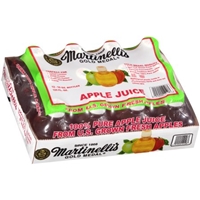 100% Apple Juice 10oz Glass Bottle With Label - S. Martinelli & Co