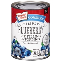 Duncan Hines Comstock Pie Filling & Topping Simply Blueberry Food Product Image