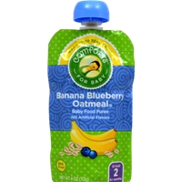 Banana Blueberry Stage 2 Baby Food Puree