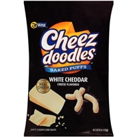 Wise Cheez Doodles Baked Puffs White Cheddar Cheese Product Image