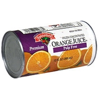 Hannaford Frozen Concentrate Orange Juice, Pulp Free Food Product Image