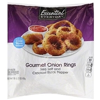 Essential Everyday Onion Rings Gourmet, Sea Salt And Cracked Black Pepper Food Product Image