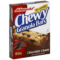 Schnucks Granola Bars Chewy, Chocolate Chunk Food Product Image