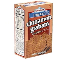 Springfield Cinnamon Graham Crackers Low Fat Food Product Image