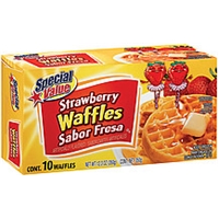 Special Value Waffles Special Value Strawberry Waffles Food Product Image