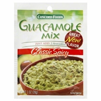 Concord Foods Extra Spicy Guacamole Mix Food Product Image