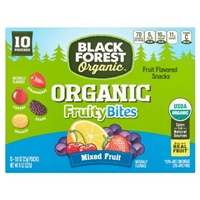 Black Forest Organic Fruity Bites Mixed Fruit Flavored Snacks, 0.8 oz, 10 count Food Product Image