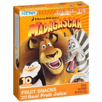 DreamWorks Madagascar Fruit Snacks, 0.8 oz, 10 ct Food Product Image