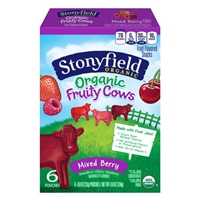 Stonyfield Organic Fruit Snacks Mixed Berry - 6 CT Food Product Image