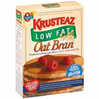 Krusteaz Low Fat Oat Bran Pancake Mix Food Product Image