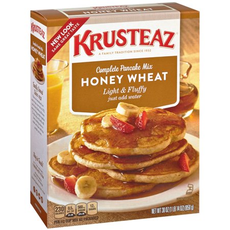Krusteaz Wheat & Honey Complete Pancake Mix Food Product Image