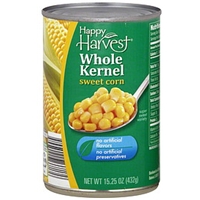 Happy Harvest Sweet Corn Whole Kernel Allergy and Ingredient Information