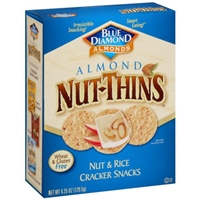 Blue Diamond Almonds Nut-Thins Nut & Rice Cracker Snacks Almond Packaging Image