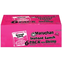 Maruchan Instant Lunch With Shrimp Ramen Noodles With Vegetables - 6 Ct Food Product Image
